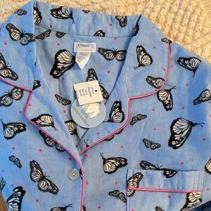 Womens Butterfly Flannel Pyjamas